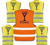 D&Vlab Kit Pacchetto Gilet per Addio al Celibato Gadget Divertente Personalizzabile per Amici e Sposo Costume Scherzi Festa Matrimonio ''GROOM SECURITY''