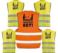 D&Vlab Kit Pacchetto Gilet per Addio al Celibato Gadget Divertente Personalizzabile per Amici e Sposo Costume Scherzi Festa Matrimonio ''ERRARE HUMANUM''