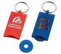 D&Vlab Kit Set Portachiavi con Disco Estraibile per Carrello Supermercato Personalizzato con Logo Nome Scritte Pubblicitario - Idea Regalo per Eventi Gadget Aziendali Natale (1)