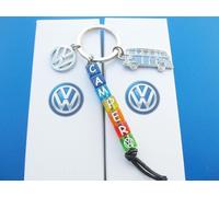 D+ VOLKSWAGEN VW Bus Bulli Portachiavi Cube NUOVO Camper Joker California T3