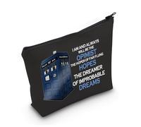 D-Who Borsa per il trucco D-Who Regali per le donne D-Who Film a tema Drr Who Merchandise Dooctor Who Pouch con cerniera, Di sogni improbabili 3uk, alla moda