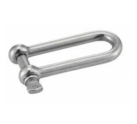D-Work, 5 Grillo dritto lungo forgiato, 6 mm, acciaio inox A4