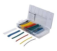D-Work Assortimento di guaine termorestringenti, 100 pezzi, colori vari, protezione e isolamento elettrico