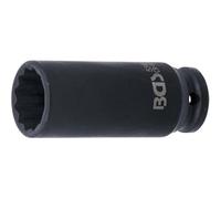 D-Work - Bussola a impatto lunga 12,5 mm (1/2), 24 mm, dodici pannelli, robusta e precisa, acciaio, zone difficili