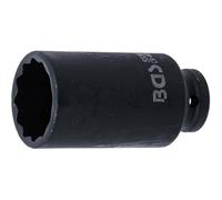 D-Work - Bussola a impatto lunga 12,5 mm (1/2), 32 mm, dodici pani, robusta e precisa, acciaio, zone difficili