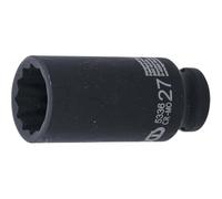D-Work - Bussola a percussione lunga, 12,5 mm (1/2), 27 mm, dodici pani, resistente e precisa, acciaio, zone difficili