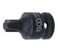 D-Work - Bussola con punte a percussione, 42 mm, 12,5 mm (1/2), profilo Torx T55, resistente e preciso, acciaio