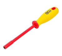 D-Work - Cacciavite VDE a bussola a sei scomparti, 5 mm, asta 125 mm, isolamento sicuro e preciso, in acciaio