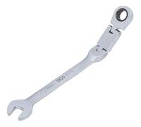 D-Work Chiave combinata a cricchetto pieghevole, 10 mm, doppia articolazione, precisione e maneggevolezza, acciaio, zone difficili