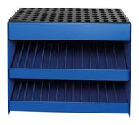 D-Work Espositore da vendita vuoto, 35,3 x 11 x 43,6 cm, resistente e pratico, in acciaio, Pro