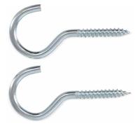 D-Work Ganci a vite da 90 mm, 2 pezzi, in acciaio resistente, fissaggio affidabile e pratico, Pro