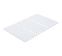 D-Work - Pattini in feltro, 3 pezzi, 100 x 200 mm, protezione e antigraffio, colore: bianco