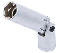 D-Work - Presa articolata per candela esagonale, 10 mm (3/8), 14 mm, precisione e accessibilità, acciaio