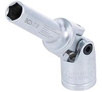 D-Work - Presa articolata per candela esagonale, 10 mm (3/8), 8 mm, precisione e accessibilità, acciaio