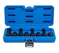 D-Work - Set di boccole a percussione 1/2 - Dentatura multipla interna XZN M12-M18-8 pezzi