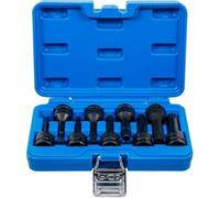D-Work - Set di boccole a percussione, 12,5 mm (1/2), dentizione multipla interna XZN M4-M16-9 pezzi, resistente e polivale