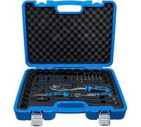 D-Work - Set di boccole da 6,3 mm (1/4) e 12,5 mm (1/2), 69 pezzi, in acciaio resistente, per uso professionale e domestico