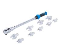 D-Work Set di chiavi dinamometriche, 11 pezzi, 40-210 Nm, per strumenti a innesco, 14 x 18 mm, precisione e affidabilità