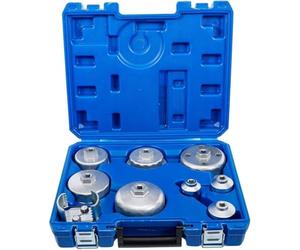 D-Work - Set di chiavi per filtro campana, 9 pezzi, D.27-88,8 mm, in acciaio resistente, facile da montare e smontare