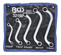 D-Work - Set di chiavi poligonali doppie, 5 pezzi, da 3/8 a 3/4, in acciaio resistente, precisione e comfort di utilizzo