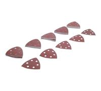 D-Work - Set di fogli abrasivi per levigatrice triangolare, 50 pezzi, 95 x 95 mm, calibro da 40 a 180, levigatura efficace