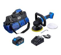 D-Work - Set di levigatrice senza spazzole, 18 V, batteria e caricatore rapido incluso, potenza e mobilità ottimali