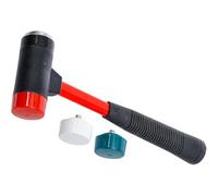 D-Work - Set di mazze a testa intercambiabile, diametro 38 mm, manico in fibra di vetro, versatilità e durata,