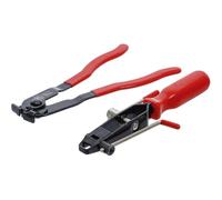D-Work - Set di pinze per collari a soffietti, 2 pezzi, in acciaio, precisione e robustezza