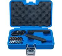 D-Work - Set di pinze per graffette, 11 pezzi, versatilità e precisione per fissaggio rapido, acciaio, Pro