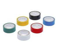 D-Work - Strisce adesive multicolore, 6 pezzi, 19 x 3,5 m, in polipropilene, resistenti e pratici, 6 pezzi