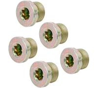 D-Work, tappi per scarico, M20 x 1,5 mm, confezione da 5 pezzi, in acciaio resistente e affidabile