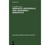 D. Zaefferer Semantic Universals and Universal Semantics (Copertina rigida)