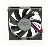 D08R-12TL 06B DC12V 0.08A 80x80x15mm 2-wire Server Ultra-Quiet Fan