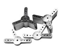 D0MESTAR HEXDOME - Kit 40 connettori metallici per cupola geodetica 3V 5/8 Icosaedro troncato | Acciaio zincato 4mm | Rifugio decorativo, capanna, pollaio, serra, zanzariera esterna