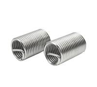 D1~D3 M6 M8 M10 M12M14M16 Inserto filettato a filettatura fine in acciaio inossidabile 304 Boccola filettata for riparazione filettatura Passo 0,75/1/1,25/1,5 mm(M10x1.0x2.5D-10pcs)