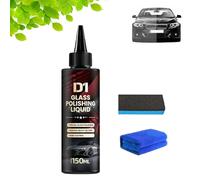 D1 Glass Polishing Liquid，Auto Glass Polish，Car Compound Windshield Oil Film Remove，for Anti-Fog Hydrophobic Coating Spray (1pcs)