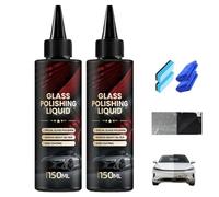 D1 Glass Polishing Liquid Auto Glass Scratch Care Polishing Fluid, Car Oil Film Remover, 2025 Upgraded Liquid Car Polish for Remover, Waxes, Oils And More-2pcs