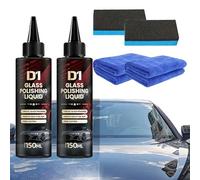 D1 Glass Polishing Liquid,Auto Glass Scratch Care Polishing Fluid,Car Polish, Water Spot Remover (2 PCS)