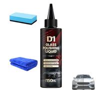 D1 Glass Polishing Liquid, Bianca Glass Polishing Liquid D1, Car Compound Windshield Oil Film Remover, Anti-Fog Hydrophobic Coating Spray, Wiper Marks, Swirls, and Oil Film (1pcs)