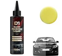 D1 Glass Polishing Liquid, D1 Liquid Glass Car Polish, Car Windshield Oil Film Remover, Anti-Fog Hydrophobic Coating Spray for Scratches, Wiper Marks and Oil Film (1set)