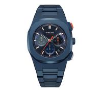 D1 Milano NOX Chronograph D1-CHBJ12 Men's Watch - Blue Stainless Steel, Sunray Blue Dial, 41.5mm