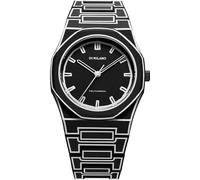 D1 Milano Orologio unisex analogico con quadrante nero PCBJ33, nero, Classico