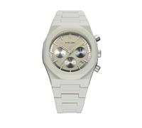 D1 Milano Phbj08 - Orologio analogico al quarzo in poliuretano con quadrante grigio e policarbonato, colore cinturino: grigio, grigio, giapponese
