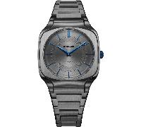 D1 Milano SQBJ02 Square Titanium Watch - 37mm, Grey Dial, Sapphire Crystal