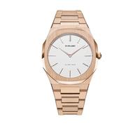 D1 Milano Ultra Thin Rose Cloud UTBL09 Women's Watch - Rose Gold Stainless Steel, White Dial, 34mm