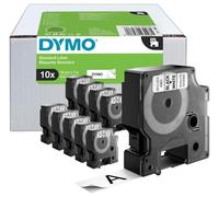 D1 Standard Nastro Etichetta - 19mm X 7m Nero su Bianco, Confezione 10 - 2093098