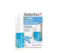 BetterYou Dlux Daily Vitamin D 1000 IU Oral Spray (15 ml, Menta Naturale)