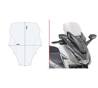 D1187ST GIVI Parabrezza Trasparente per HONDA Forza 125 2021 2022
