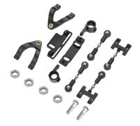 D12 d22 d32 d42 tazza di sterzo in metallo cursore inferiore del braccio inferiore girendo parti di aggiornamento del blocco per 1 a 10 modelli di auto RC in compatibile con vari marchi(Black)