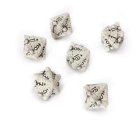 D12 Dice Set - Set of Six 12 Sided Dice - Skull & Bone Themed RPG Dice. Cool & Unique Gift for Dungeons & Dragons (DND) Warhammer D&D Pat